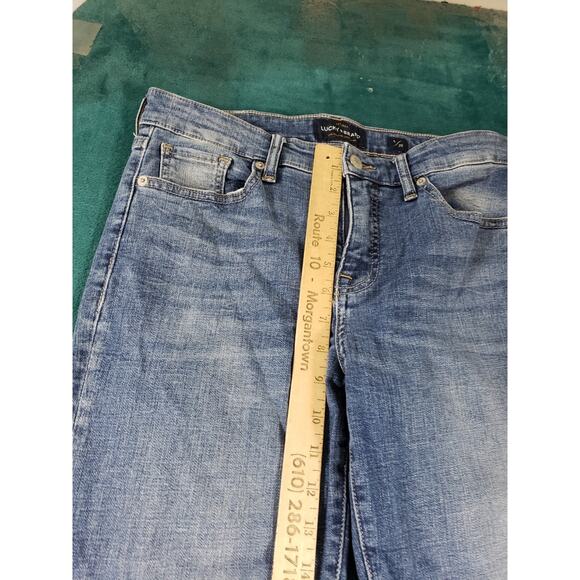 Lucky Brand Jeans Size 8 Womens Blue Stretch Pant Denim Mid Rise Ava Skinny - Picture 8 of 14